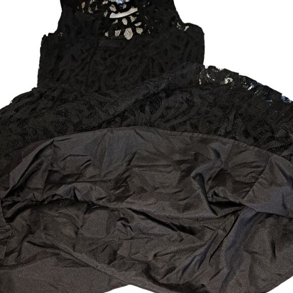 NWT Lauren Conrad Black  Lace Fit & Flare Dress Size 4 - Picture 13 of 15